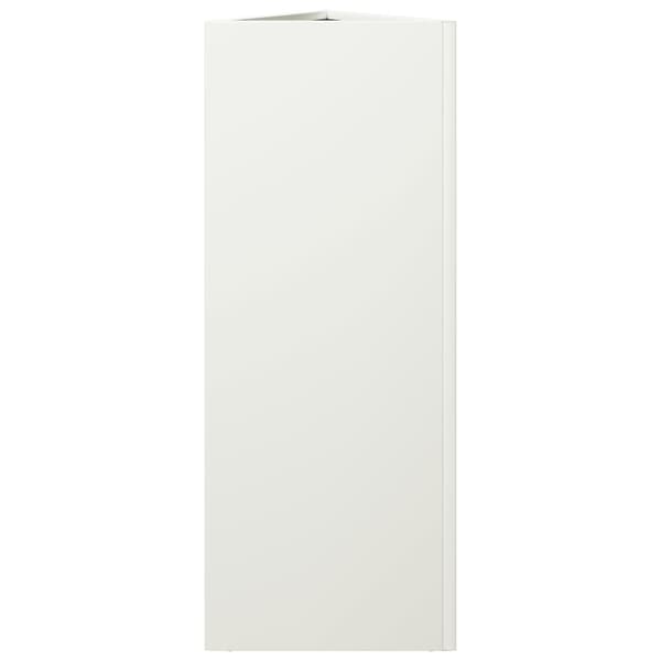 vidaXL Odlingslådor 2 st vit triangulär 30x26x75 cm stål Vit