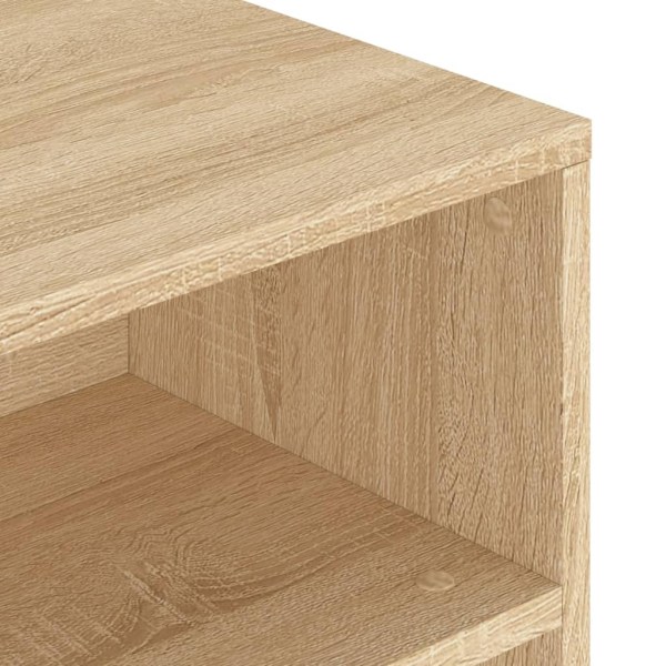 vidaXL Soffbord sonoma-ek 90x55x42,5 cm konstruerat trä Brun