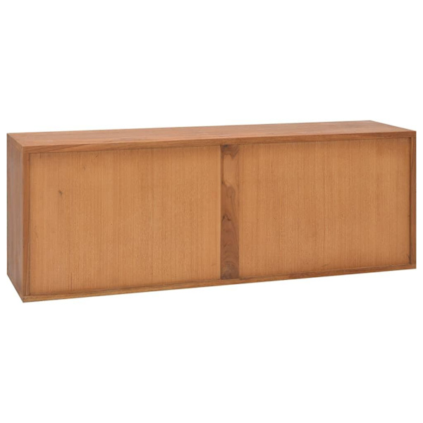 vidaXL TV-bänk 110x30x40 cm massiv teak Brun