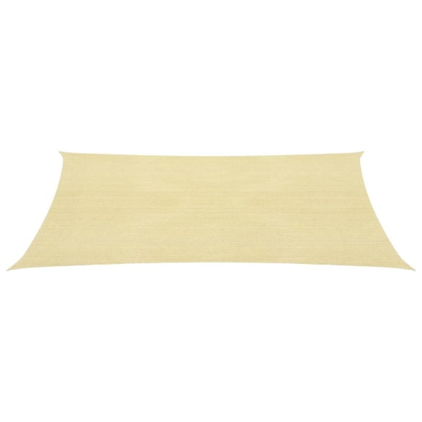 vidaXL Solsegel 160 g/m² beige 4,5x4,5 m HDPE Beige