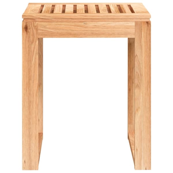 vidaXL Badrumspall 40x30x46 cm massivt valnötsträ Brun