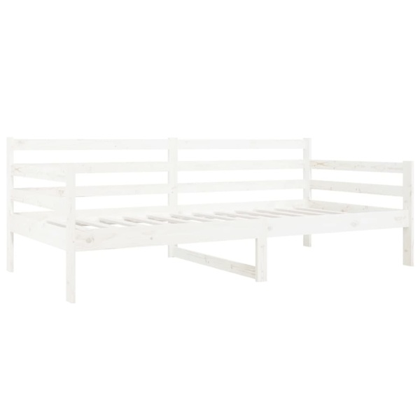 vidaXL Dagbädd vit 90x190 cm massiv furu Vit