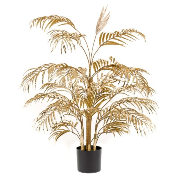 Emerald Konstväxt Areca-palmträd 105 cm guld Guld