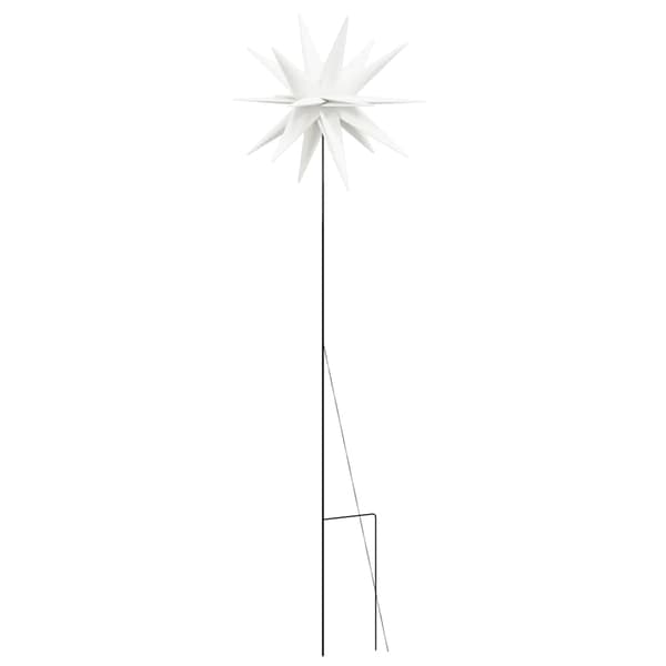 vidaXL Stjärnor med spett LED 3 st vikbar vit 35 cm Vit