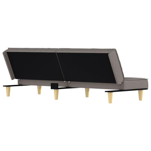 vidaXL Bäddsoffa taupe tyg Taupe