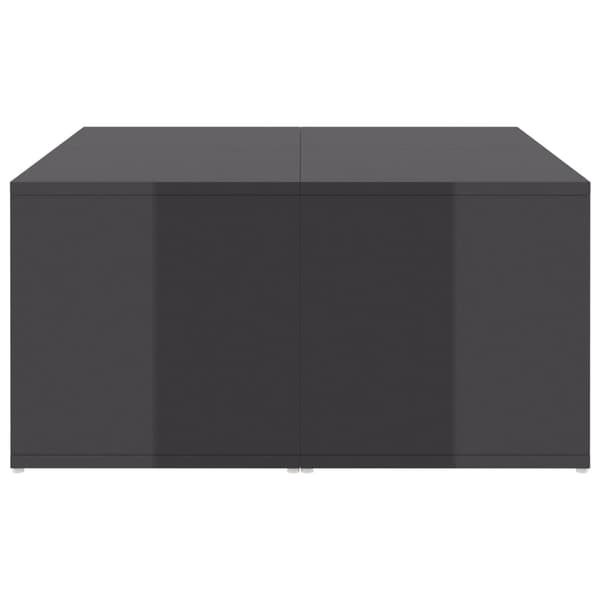vidaXL Soffbord 4 st grå högglans 33x33x33 cm konstruerat trä grå