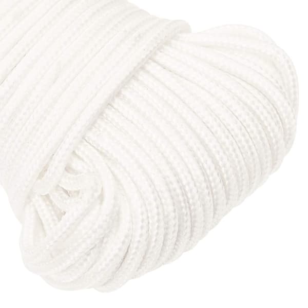 vidaXL Båtlina helvit 5 mm 250 m polypropylen