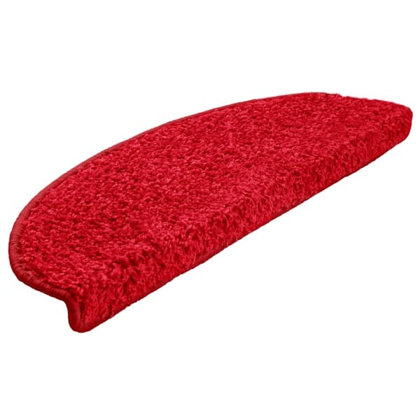 vidaXL Trappstegsmattor 10 st 65x25 cm röd Röd