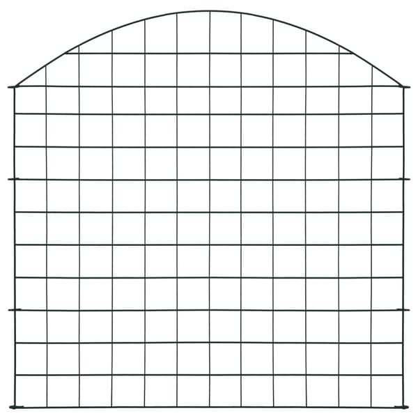vidaXL Staket båge 77,5x78,5 cm grön Grön