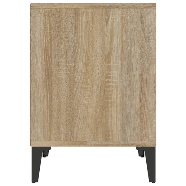 vidaXL Sängbord 2 st sonoma-ek 40x35x50 cm Brun