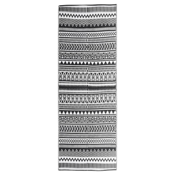 vidaXL Utomhusmatta ARAKIL svart 80x250 cm PP Svart