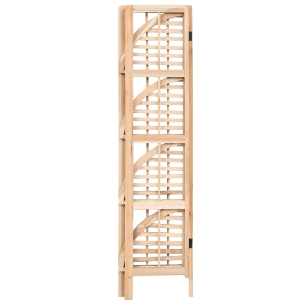 vidaXL Hörnhylla cedarträ 27x27x110 cm Beige