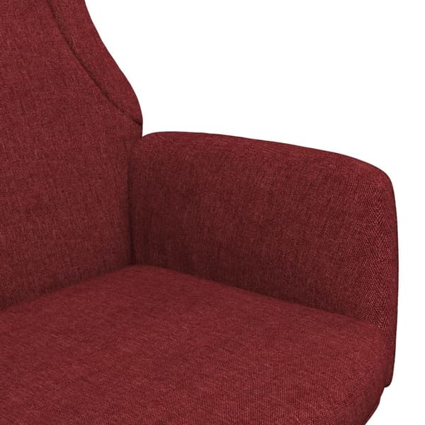 vidaXL Vilstol vinröd tyg Röd