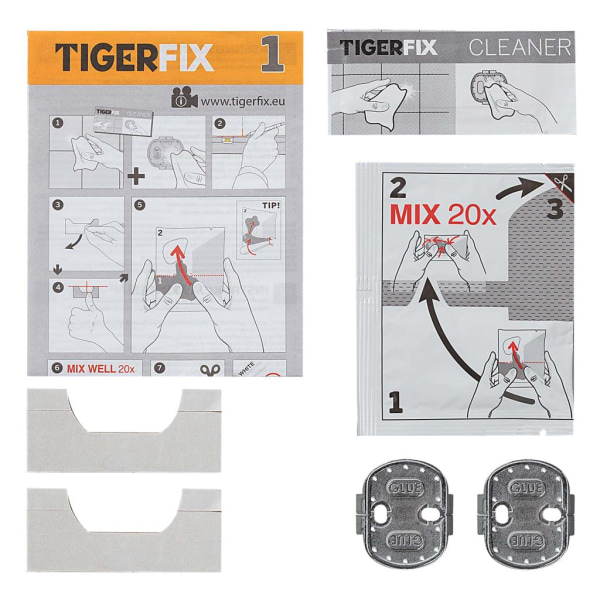 Tiger Monteringsmaterial Fix Type 1 metall 398730046 Silver