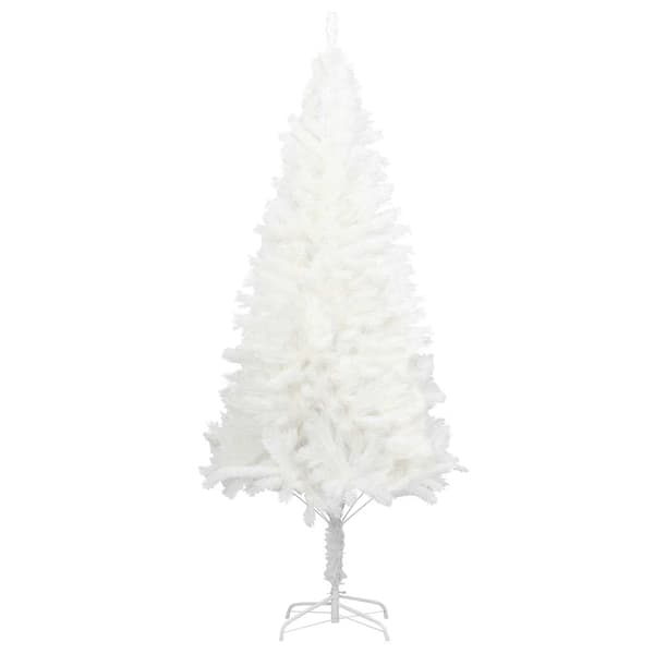 vidaXL Plastgran verklighetstrogna barr vit 120 cm Vit