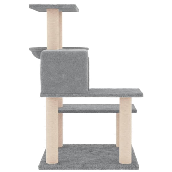 vidaXL Klösträd med sisalpelare ljusgrå 82,5 cm Grå