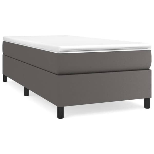 vidaXL Ramsäng grå 80x200 cm konstläder Grå