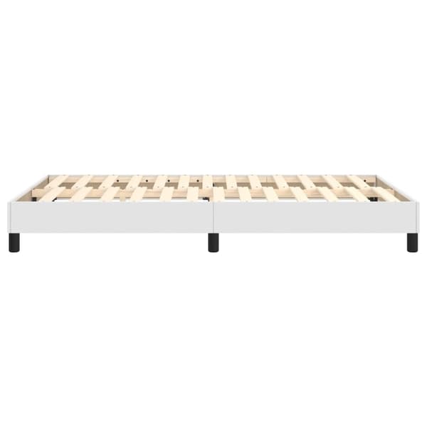vidaXL Sängram vit 120x200 cm konstläder Vit