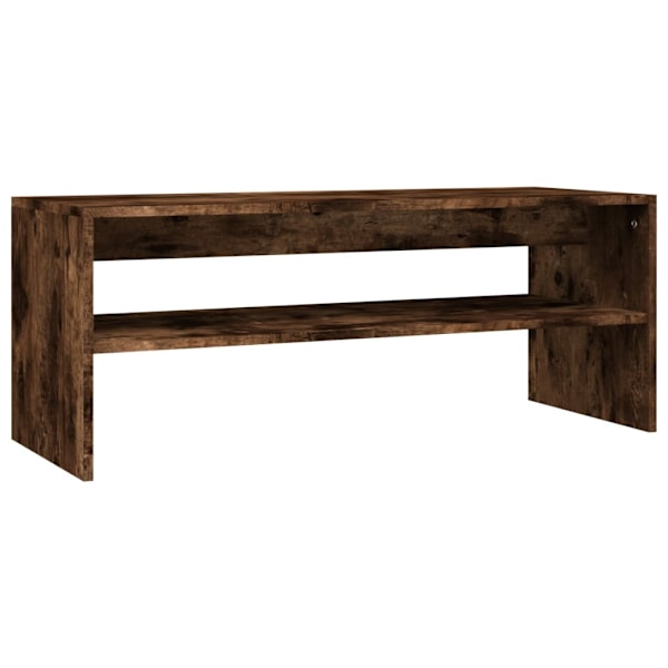 vidaXL Soffbord rökfärgad ek 100x40x40 cm konstruerat trä Brun