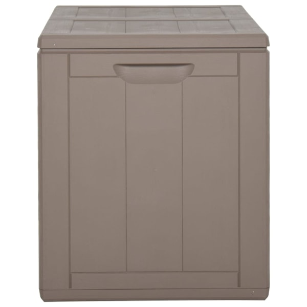 vidaXL Dynbox 180 liter brun PP-träliknande Brun