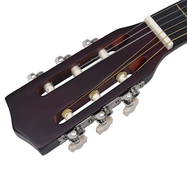 vidaXL Gitarr för nybörjare och barn klassisk 3/4 36" amerikansk lind Brun