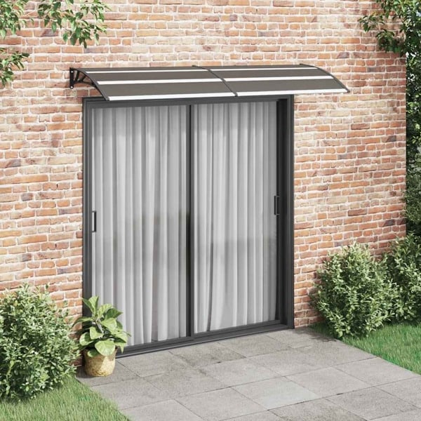 vidaXL Entrétak svart 240x75 cm PC Svart