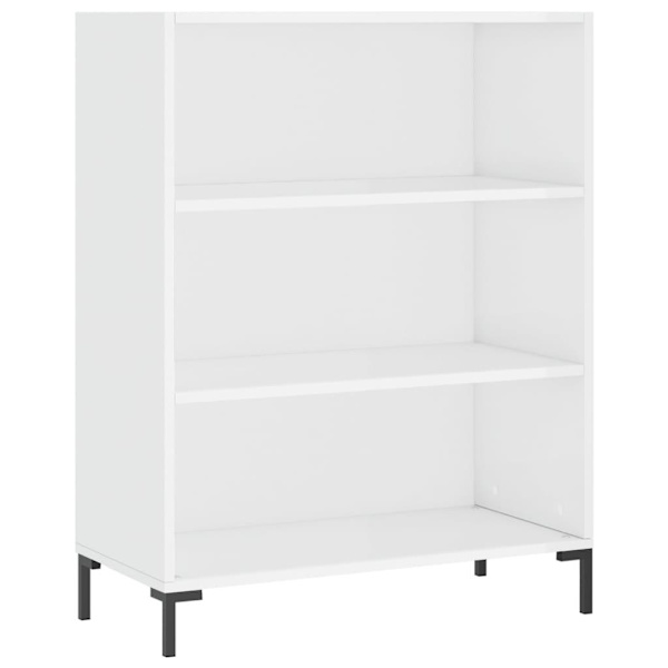 vidaXL Högskåp högglans vit 69,5x34x180 cm konstruerat trä Vit