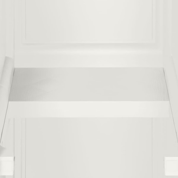 vidaXL Plastskåp 40x43x164 cm träimitation kaninvit Vit
