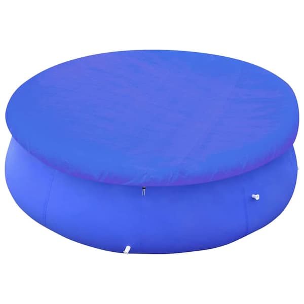 vidaXL Poolöverdrag 2 st PE runt 460 cm 90 g/m² Blå