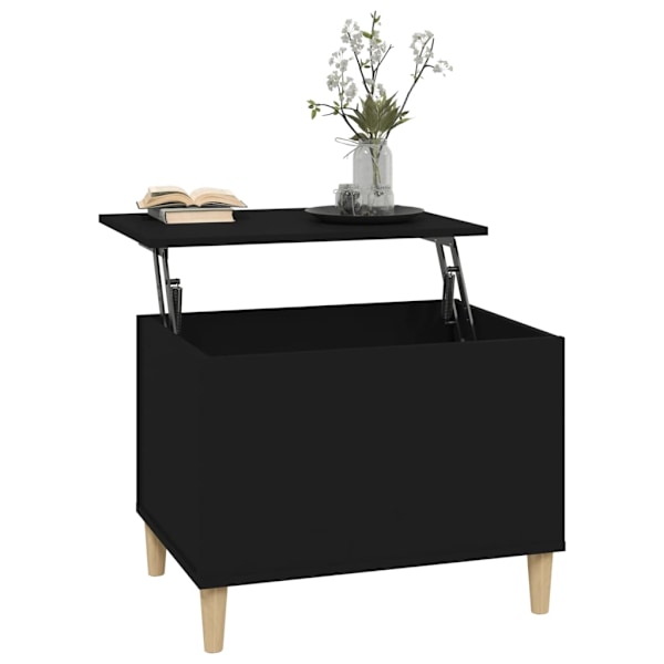 vidaXL Soffbord svart 60x44,5x45 cm konstruerat trä Svart