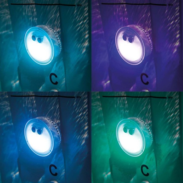 INTEX Flerfärgad LED-lampa för bubbelspa 28503 Vit