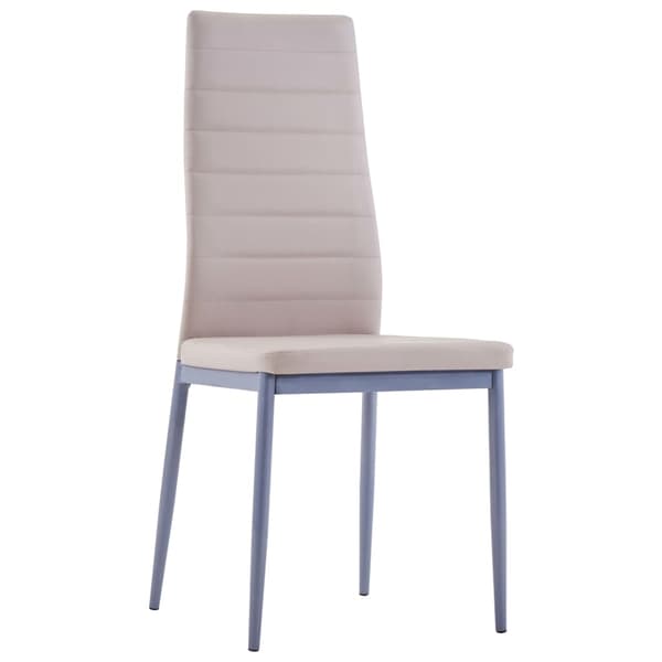 vidaXL Matbord och stolar 5 delar cappuccino Beige