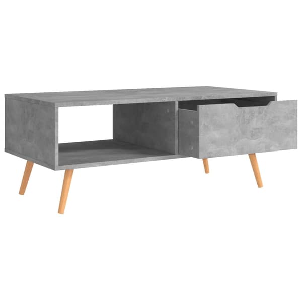 vidaXL Soffbord grå 100x49,5x43 cm spånskiva grå