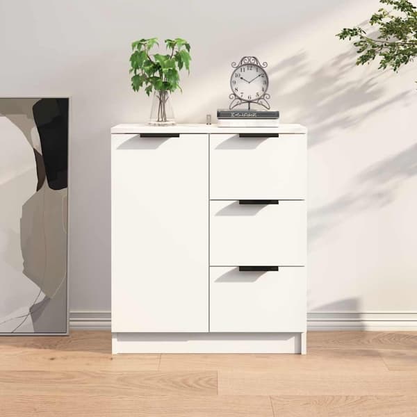 vidaXL Skänk vit 60x30x70 cm konstruerat trä Vit