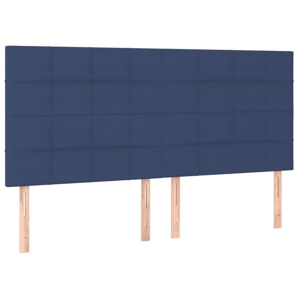 vidaXL Ramsäng med madrass blå 180x200 cm tyg Blå
