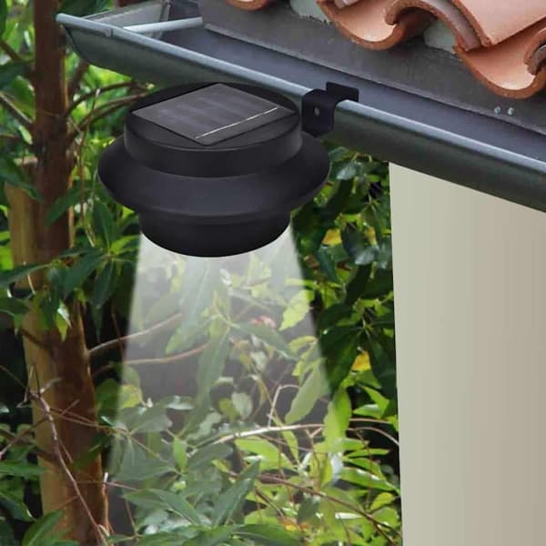 vidaXL Ytterbelysning LED Svart 6-pack Solcell Svart