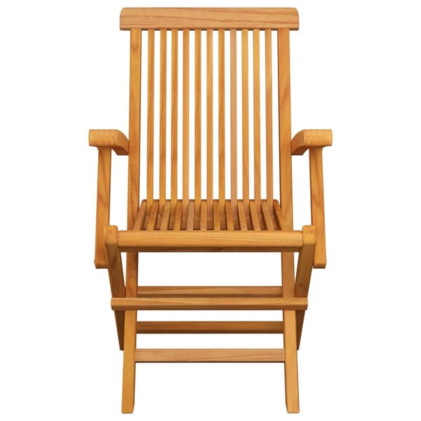 vidaXL Trädgårdsstolar med gröna dynor 8 st massiv teak Grön