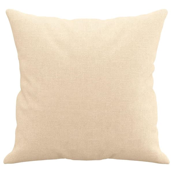 vidaXL Prydnadskuddar 2 st gräddvit 40x40 cm tyg Kräm
