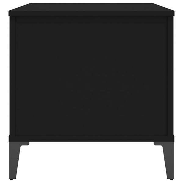 vidaXL Soffbord svart 90x44,5x45 cm konstruerat trä Svart