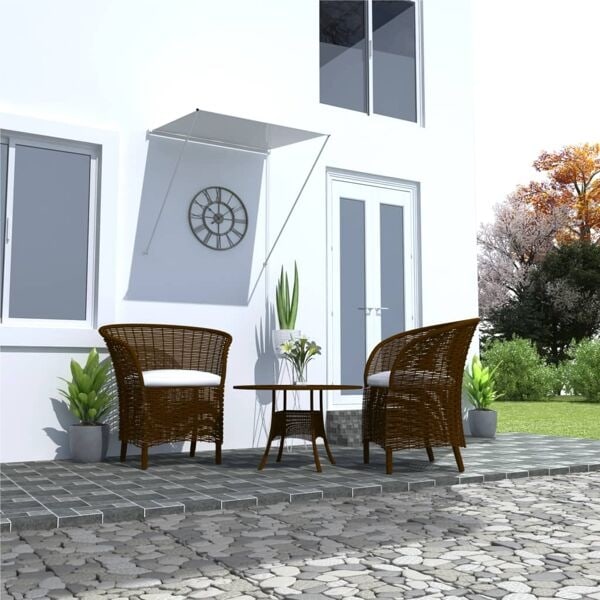 vidaXL Markis 100x150 cm gräddvit Creme