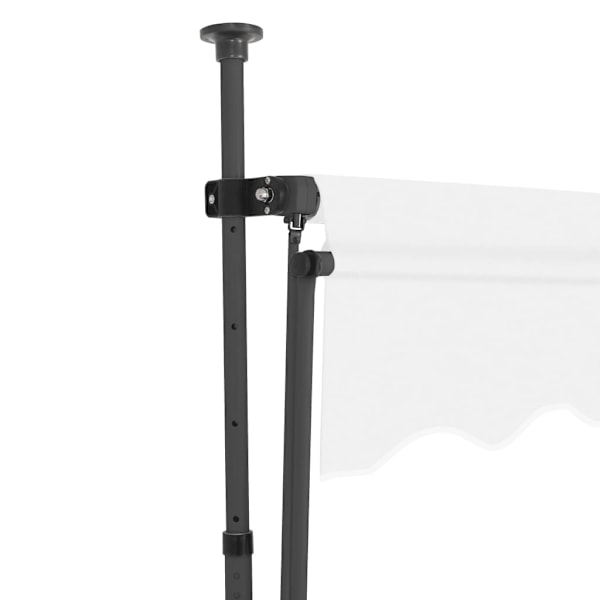 vidaXL Markis manuellt infällbar med LED 150 cm gräddvit Creme