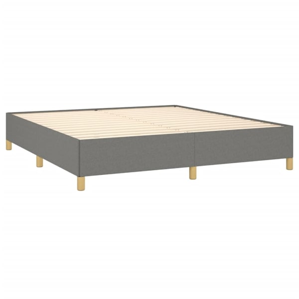 vidaXL Sängram utan madrass mörkgrå 180x200 cm tyg Grå
