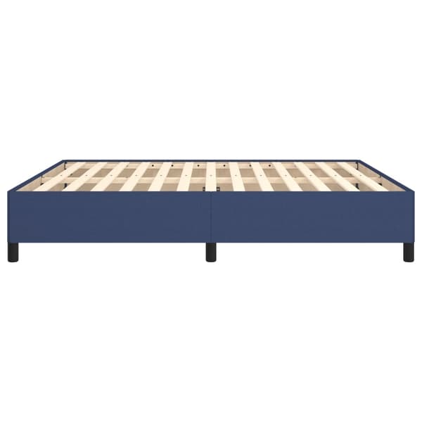 vidaXL Sängram blå 160x200 cm tyg Blå