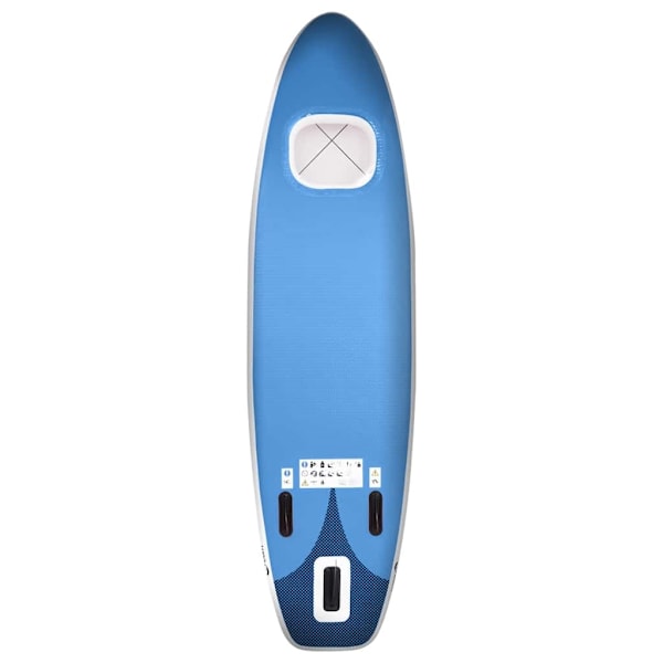 vidaXL Upplåsbar SUP-bräda set blå 360x81x10 cm Blå