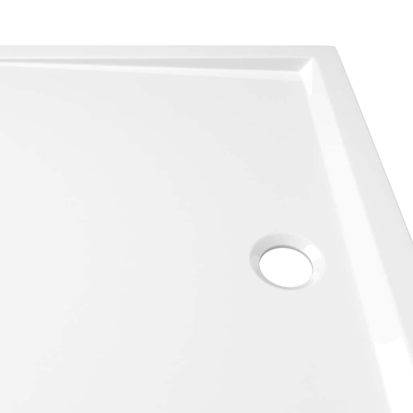 vidaXL Duschkar rektangulärt ABS vit 80x110 cm Vit