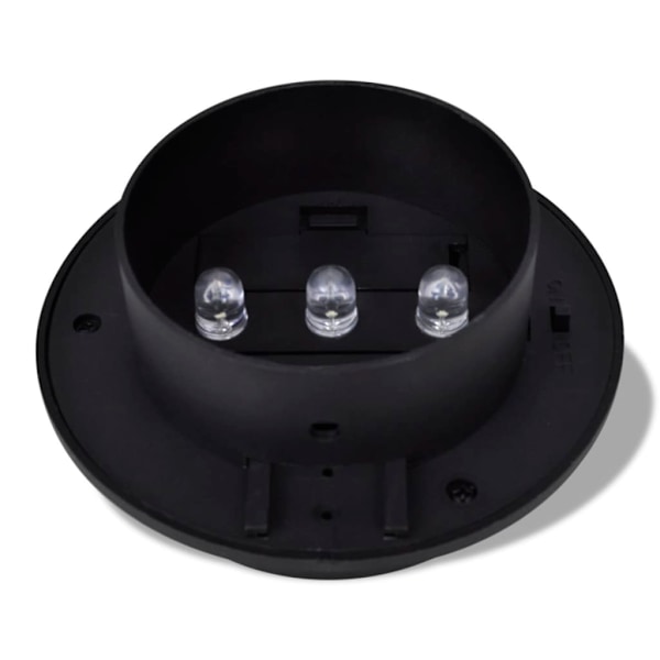 vidaXL Ytterbelysning LED Svart 6-pack Solcell Svart