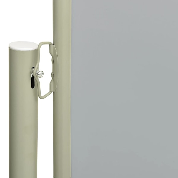 vidaXL Infällbar sidomarkis 140x300 cm grå grå