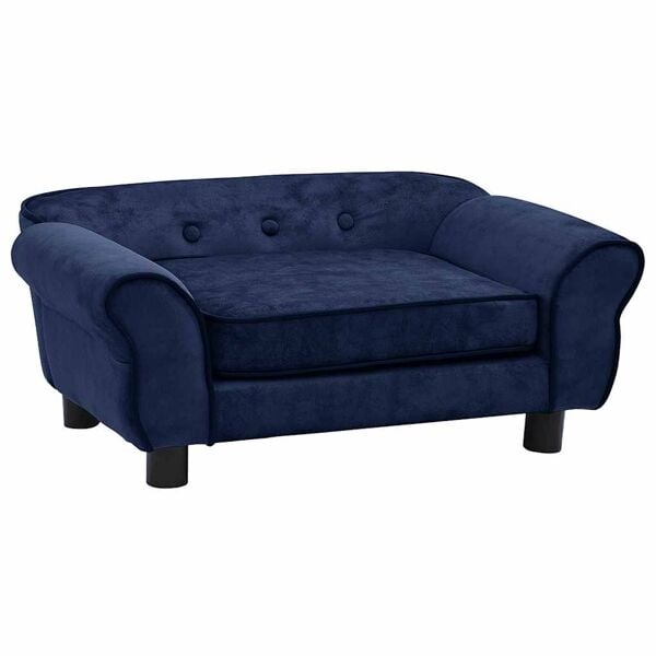 vidaXL Hundsoffa blå 72x45x30 cm plysch Blå