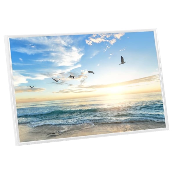 vidaXL Fotoramar 3 st för bord vit 10x15 cm MDF Vit