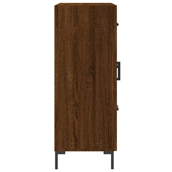 vidaXL Skänk brun ek 69,5x34x90 cm konstruerat trä Brun